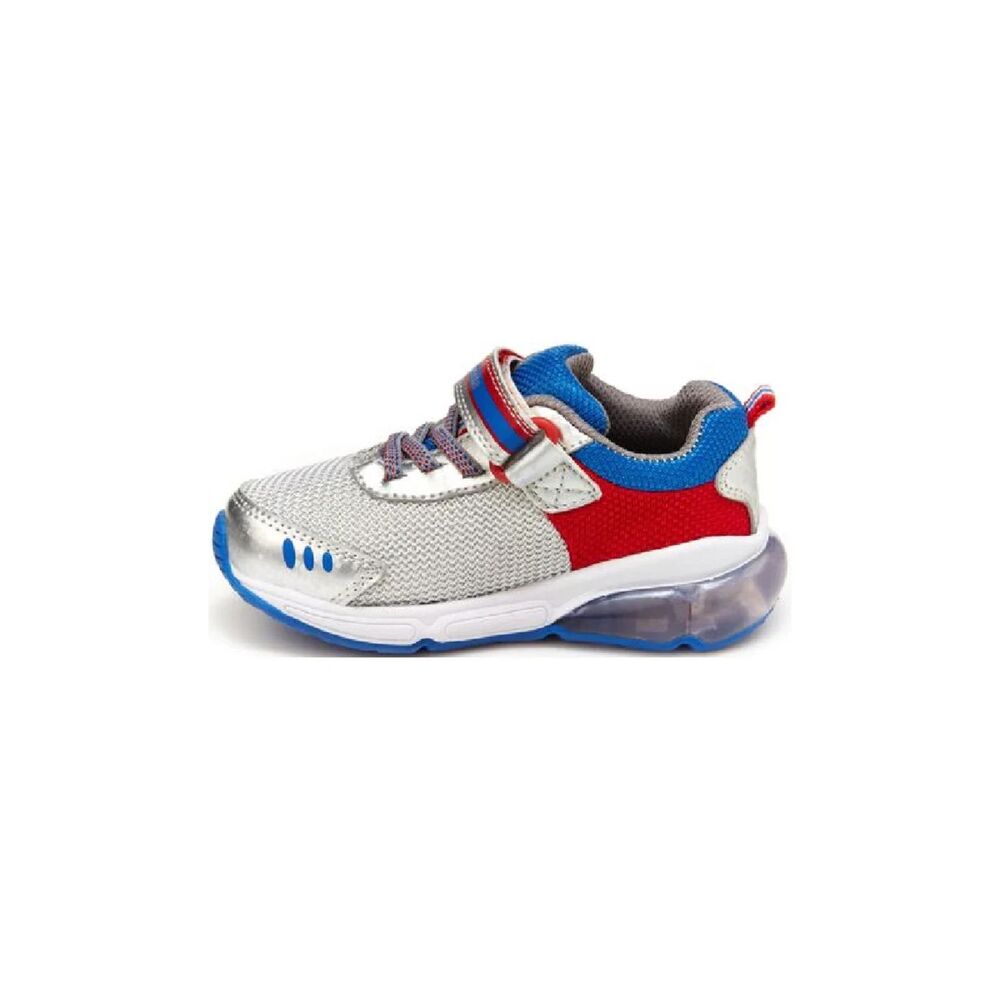 NEW Stride Rite Kid M2P Blast Off Silver Light Up Active Running Sneakers - Picture 2 of 7